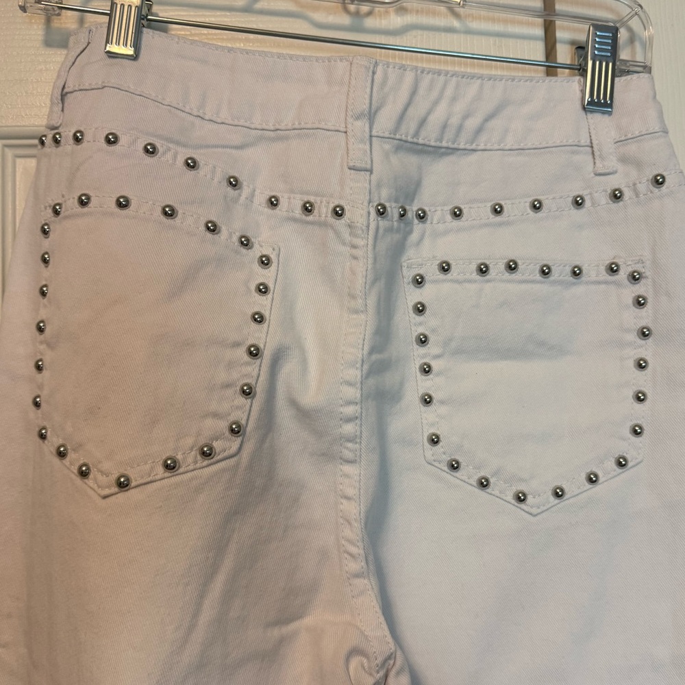 White Studded Jeans - Picture 5 of 6